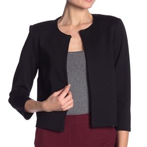 Philosophy ¾ Sleeve Ponte Knit Black Blazer Jacket